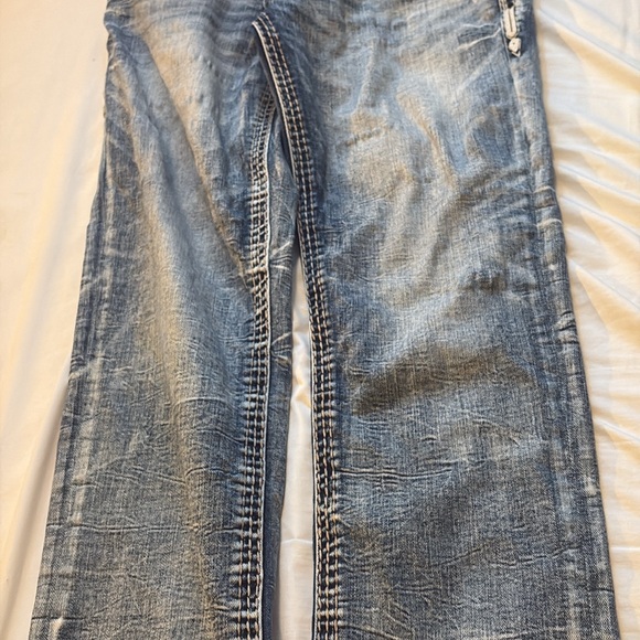 Rock Revival Distressed Blue Jeans - Picture 2 of 4